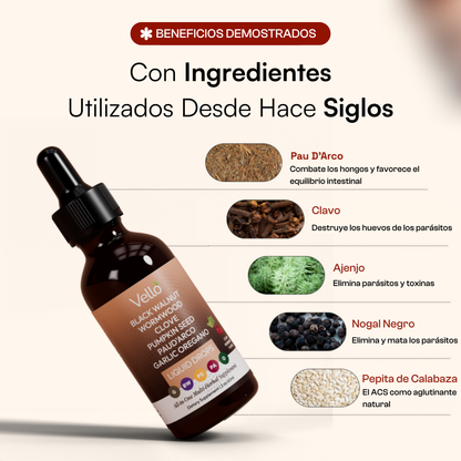Limpieza Con Nuez Negra Y Ajenjo